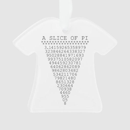 Piグラフィックのスライス オーナメント (正面)
