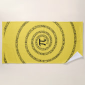 Piグラフィックの緩和曲線 ビーチタオル (正面)