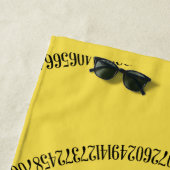 Piグラフィックの緩和曲線 ビーチタオル (インサイチュ)