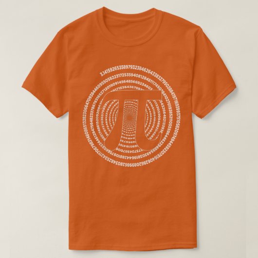 Piシャツ3,14 Pi番号記号数学サイエンスパイ日 Tシャツ (デザイン正面)