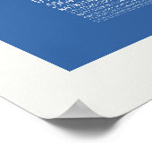 Piシンボルの多桁番号 ポスター (角)