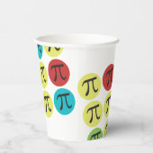 Piシンボルカラフルモダン紙カップ 紙コップ (右)
