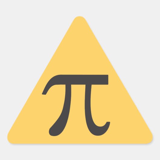 Piシンボルステッカー 三角形シール (正面)