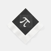 Piシンボルパイデイ紙ナプキンス 縁ありカクテルナプキン (角)