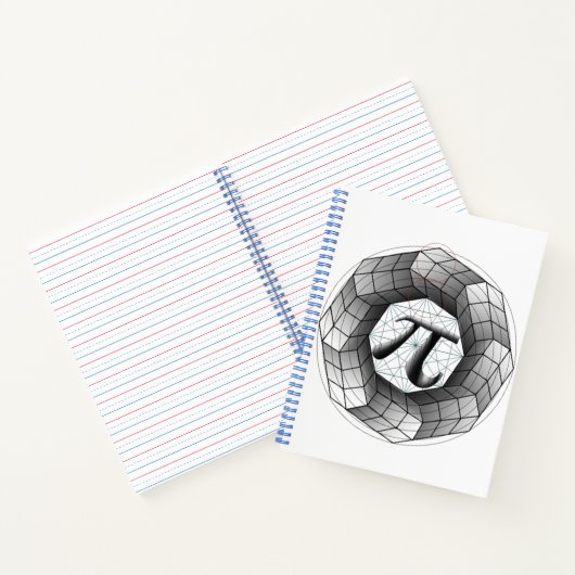 Piシンボル光学錯覚ノートブック ノートブック (内部)