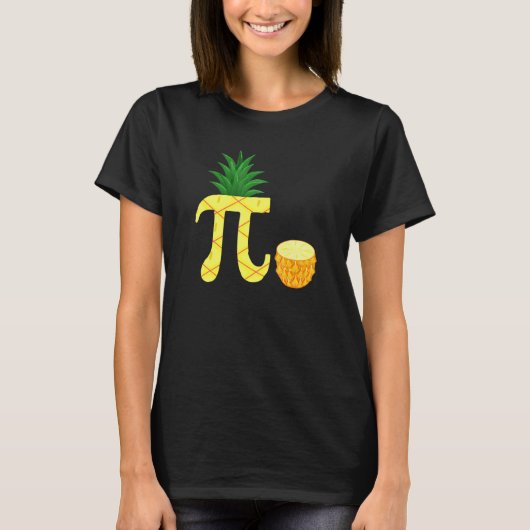 Piシンボル演算ギークパイナップル演算先生 Tシャツ (正面)
