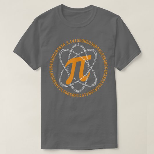 Piデイアトムパイ数学ギーク科学の愛好家 Tシャツ (デザイン正面)