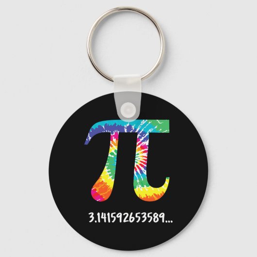 Piデイ絞り染めTシャツMath先生Physics Te キーホルダー (正面)