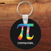 Piデイ絞り染めTシャツMath先生Physics Te キーホルダー (正面)