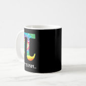 Piデイ絞り染めTシャツMath先生Physics Te コーヒーマグカップ (正面左)