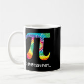 Piデイ絞り染めTシャツMath先生Physics Te コーヒーマグカップ (左)
