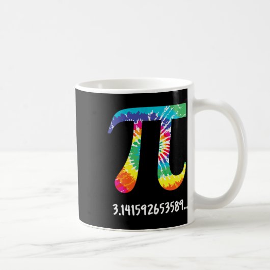 Piデイ絞り染めTシャツMath先生Physics Te コーヒーマグカップ (右)