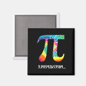 Piデイ絞り染めTシャツMath先生Physics Te マグネット (正面/裏面)