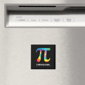 Piデイ絞り染めTシャツMath先生Physics Te マグネット (インサイチュ (食洗機))