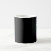 Piデザイン先生絞り染め3.14 Pi桁数Happy コーヒーマグカップ (中央)
