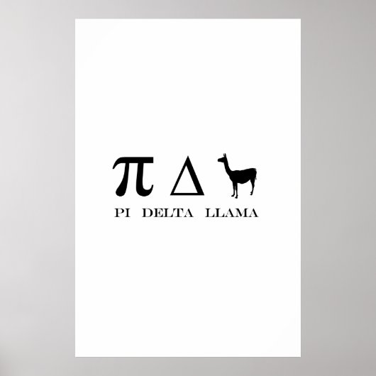 Piデルタラマ数学記号 ポスター (正面)