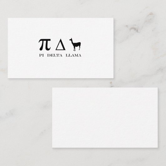 PIデルタラマ数学記号 名刺 (正面/裏面)