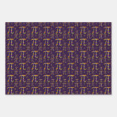 Piパターン束 ラッピングペーパーシート (正面2)