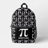 Piパターン プリントバックパック (正面)