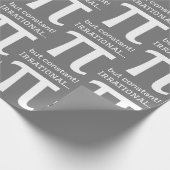 Piパーソナライズされた記号、数学の恋人 ラッピングペーパー (角)