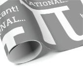 Piパーソナライズされた記号、数学の恋人 ラッピングペーパー (ロールコーナー)