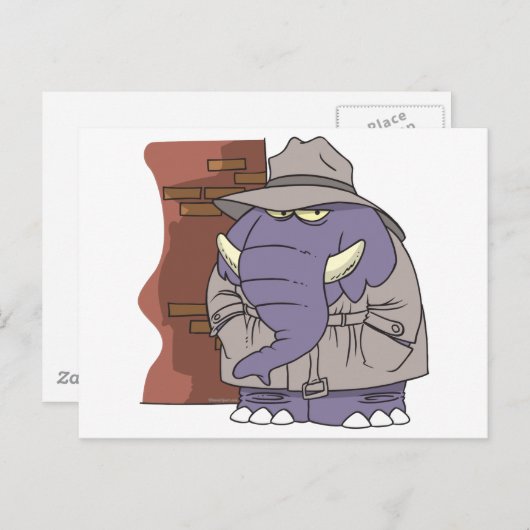 PIプライベートアイスパイススニーカー象 ポストカード (正面/裏面)