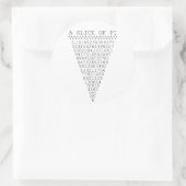 Piプレゼンテーションのスライス ラウンドシール (バッグ)