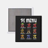 PiメニュおもしろいーPi 3.14数値演算先生円メニューメニュー マグネット (正面/裏面)
