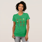 Piメニューかわいい数学Piデイ女性のTシャツ Tシャツ (正面フル)