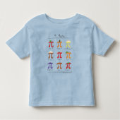 Piメニューかわいい数学Pi日の子供の幼児のTシャツ トドラーTシャツ (正面)