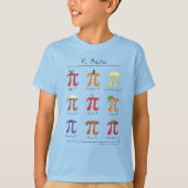 Piメニューかわいい数学Pi日の子供の男の子のTシャツ Tシャツ (正面)
