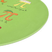 Piメニューかわいい数学Pi日パイまな板 カッティングボード (角)