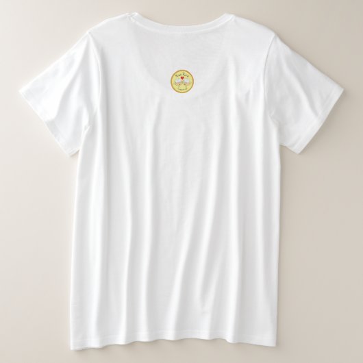 PiメニューサイズのTシャツとかわいい数学Pi日の女性 プラスサイズTシャツ (デザイン裏面)