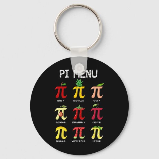 Piメニュー円Math Day数学Math先生Pi S キーホルダー (正面)