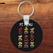 Piメニュー円Math Day数学Math先生Pi S キーホルダー (正面)