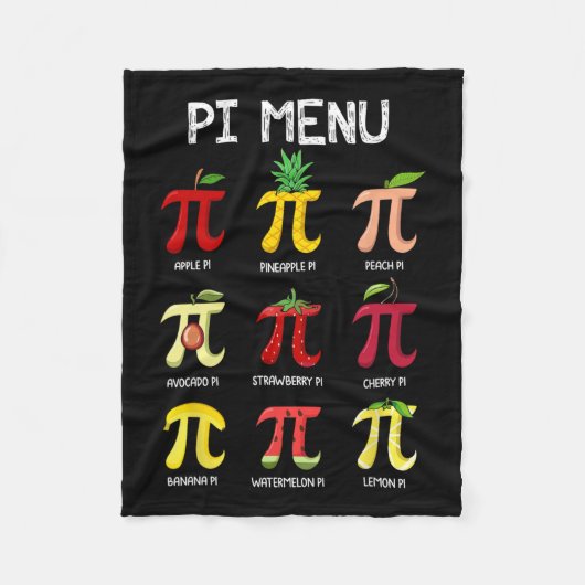 Piメニュー円Math Day数学Math先生Pi S フリースブランケット (正面)
