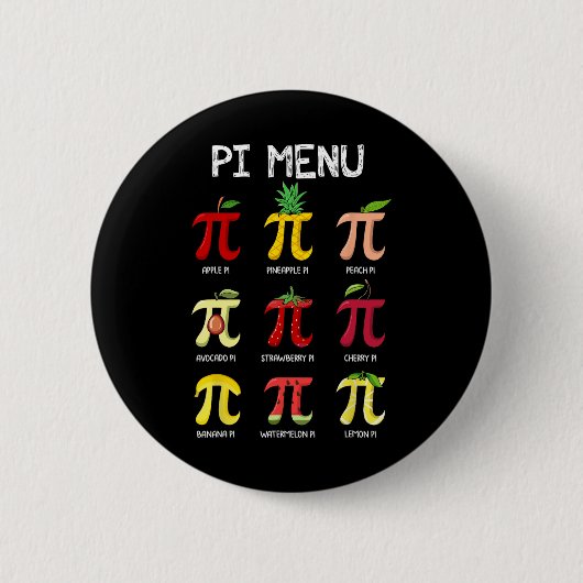 Piメニュー円Math Day数学Math先生Pi S 缶バッジ (正面)