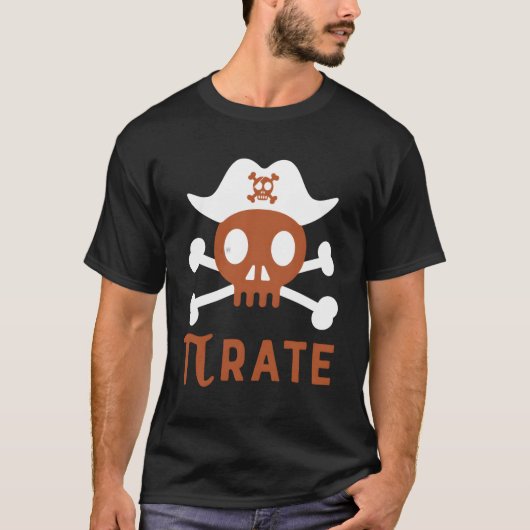 PiレートPi日数値マチックジョーク Tシャツ (正面)
