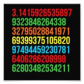 Pi値Math先生Math Math Student フォトプリント (正面)