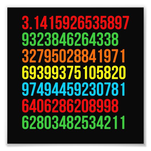 Pi値Math先生Math Math Student フォトプリント (正面)