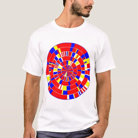 Pi抽象芸術01 Tシャツ (正面)