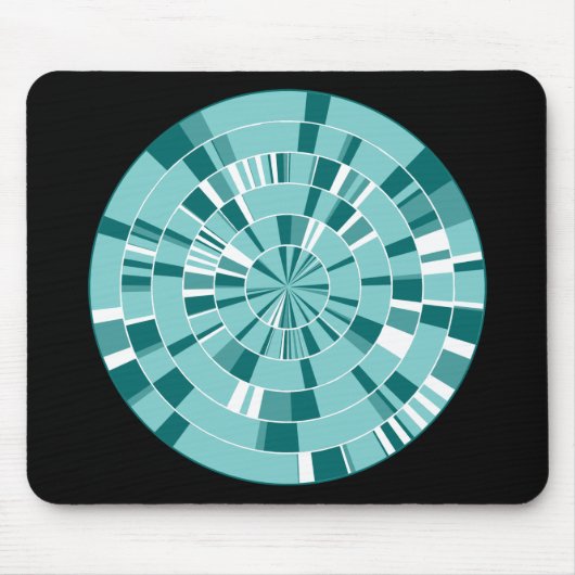 Pi抽象芸術05 – オンブラック マウスパッド (正面)