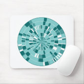 Pi抽象芸術05 – オン白 マウスパッド (マウス)