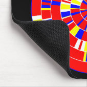 Pi抽象芸術 – オンブラック マウスパッド (コーナー)