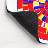 Pi抽象芸術 – 上白 マウスパッド (コーナー)