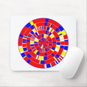 Pi抽象芸術 – 上白 マウスパッド (マウス)