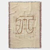 Pi数スケッチ スローブランケット (正面縦)