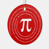 Pi数デザイン セラミックオーナメント (左)