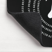 Pi数デザイン マウスパッド (コーナー)