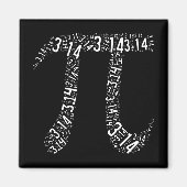 Pi数学おたく マグネット (正面)